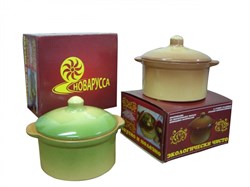 Кастрюля керамическая №2 (1л, h15см, d12,5см) 20076629