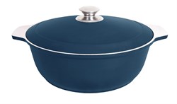 Кастрюля-жаровня 4л мет/кр ДП синий 20081925