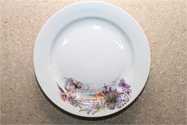 Тарелка 200 мел Гладкий край Прованс новый 20104298