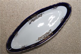 Селедочница 300 Вырезной край Ягоды Кобальт с зол. 20078417