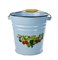 Ведро 12л б/кр деколь серо-голубое (С/С) 20043752