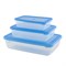 Контейнер д/СВЧ 3шт Лайт прямоуг (0,45л 0,9л 1,9л) 20043139