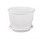 Горшок д/цветов 1,1л Афина белый 20094340