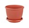 Горшок д/цветов 1,1л Афина коричневый 20094341