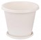 Горшок д/цветов 10л Эконом с подд.белый 20094906