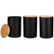 Набор из 3-х емкостей д/сыпуч. пр.650мл с бамбук.к 20098860