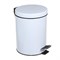 Ведро с педалью д/ванной 5л белый металл SonWelle 20101150