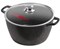 Кастрюля 8,0 л 300/150 литые руч с крышкой Гранит 20102706
