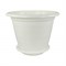 Горшок д/цветов 10л с подд. Виола белый 20058776